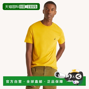 Nautica 男式纯色圆领 T 恤 - 浅褐色橄榄色裤子 16-0953 【美国
