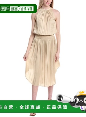 自营Ramy Brook Audrey Midi Dress - gold 美国奥莱直发