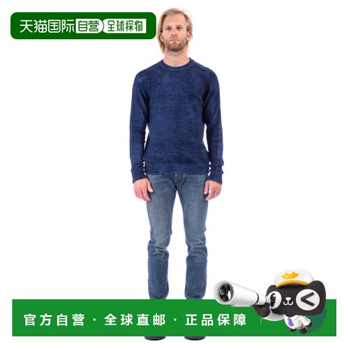 自营roberto collina喷枪染料驼色羊毛圆领毛衣-绿色 美国奥莱直