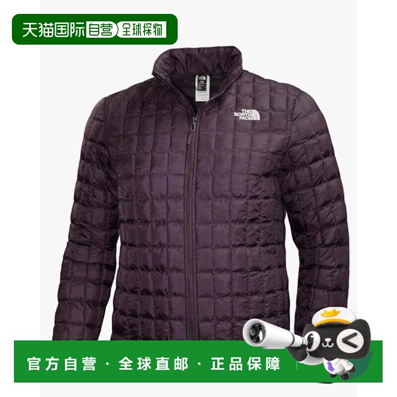 自营The North Face Thermoball夹克男士蓝色绗缝绝缘全拉链KFC59
