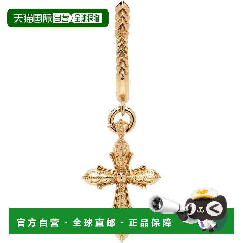 1h可退 香港直邮潮奢 Emanuele Bicocchi 男士 单只金色 Tiny Cro