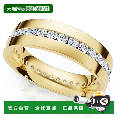 自营 pompeii31.10Ct Diamond Eternity Men's Wedding Ring Poli