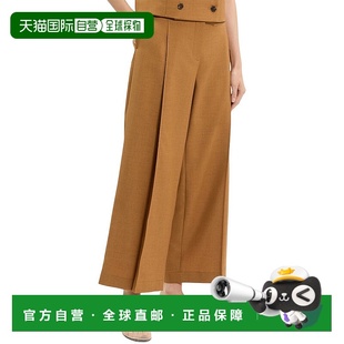Pant Pleat brown 美国奥莱直发阔腿裤 自营Theory 女裤 Deep