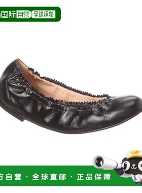自营 french sole法式鞋底 Cecila 真皮平底鞋 - 黑色 美国奥莱直
