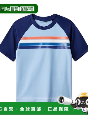 自营Janie and Jack Chest Stripe Rashguard - multi 美国奥莱直