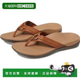 自营Vionic Tide Aloe 10010887 Sandals Mocha Leather Toe Post