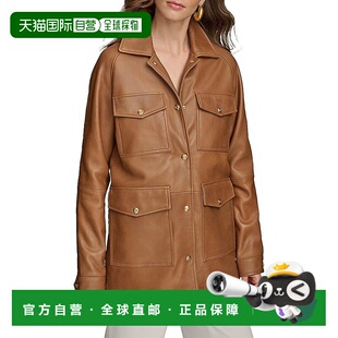 1h可退 【美国直邮】donna karan 女士 外套夹克皮衣