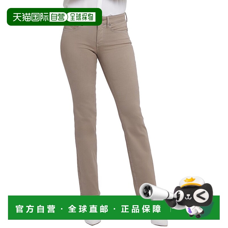 自营NYDJ Petite Marilyn Saddlewood Straight Leg Jean - brown