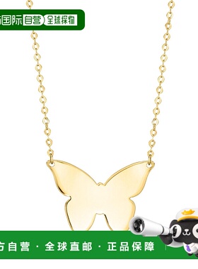 自营 Ross-Simons Italian 14kt Yellow Gold Butterfly Necklace