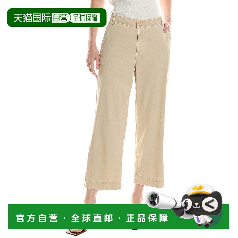 自营 Bella Dahl Sofia-宽腿裁剪-棕色 美国奥莱直发休闲裤阔腿裤
