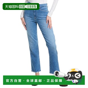 自营PAIGE Knockout Jolene Princess Tapered Leg Jean - blue