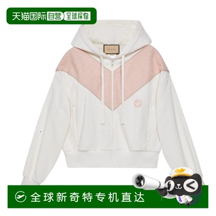 古馳 女士 香港直郵潮奢 貼飾拉鏈衛(wèi)衣 773744XJF8U Gucci 1h可退