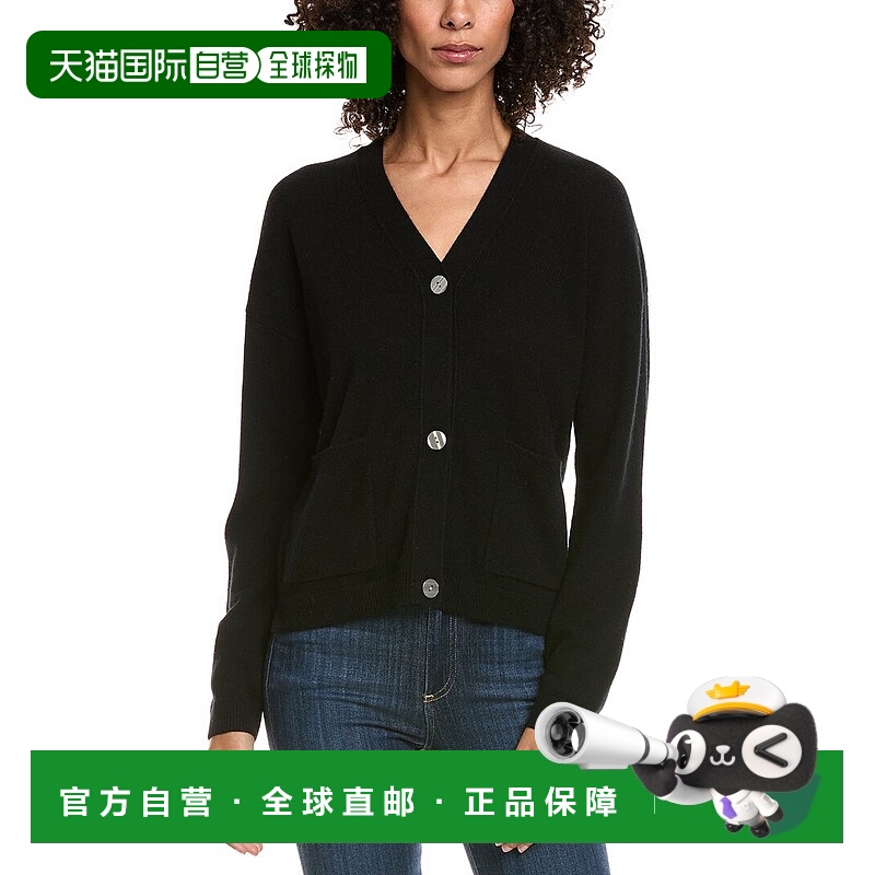自营InCashmere Box Wool & Cashmere-Blend Cardigan - black 美