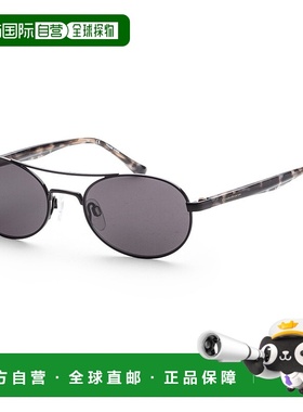 自营 Donna Karan女士51毫米黑色太阳镜-黑色 美国奥莱直发