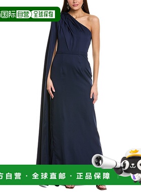 自营 Rene Ruiz单肩礼服-蓝色 连衣裙长裙美国奥莱直发