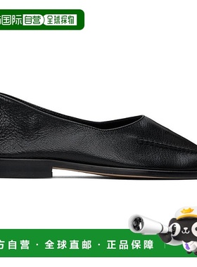 1h可退 【美国直邮】HEREU 黑色Juliol Winter柔软闪亮芭蕾平底鞋