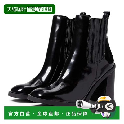 自营Steve Madden Morton Boots Black Block Heel Ankle Booties