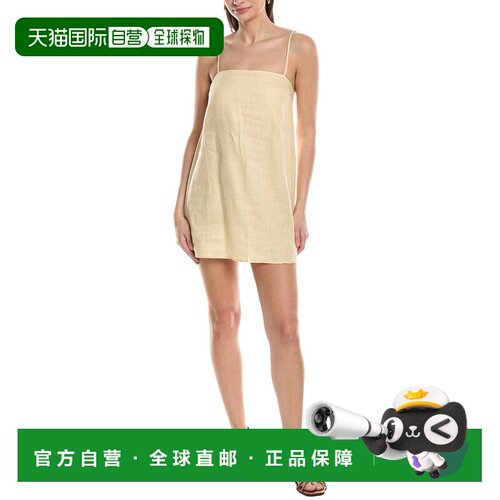 自营opto.p.t Rosalie Linen Mini Dress - yellow 美国奥莱直发