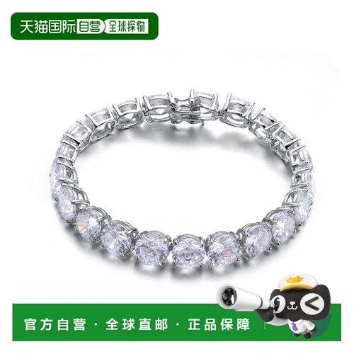 自营geneviveSterling Silver White Gold Plated with Dazzling