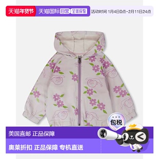 自营deux par deuxFrench Terry Hooded Cardigan Lilac Snails P