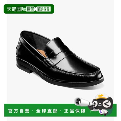 自营Florsheim Berkley Flex Penny Loafer Mens黑色Moc鞋头ZOGG3