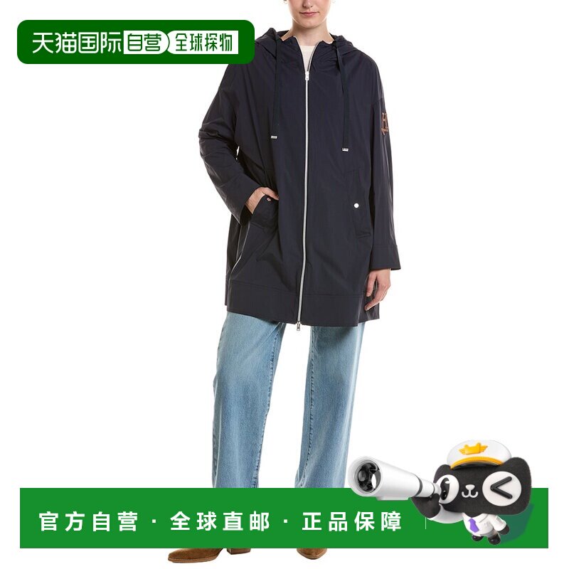 自营Herno防水连帽夹克-蓝色 美国奥莱直发图片
