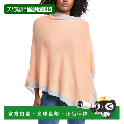 自营forteforteForte Cashmere Contrast Trim Cashmere Poncho -