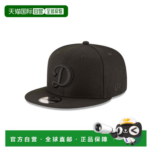 自营New Era 9Fifty MLB LA Dodgers基本弹扣式帽子-可调节-黑色-
