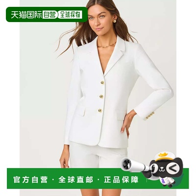 自营lilly pulitzerAmryn Blazer-度假村白 美国奥莱直发