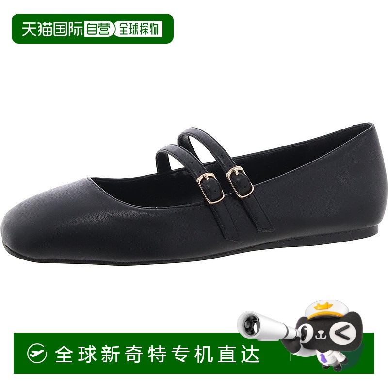 自营bcbgenerationHarisa 女式仿皮玛丽珍芭蕾平底鞋 - 黑色 【美
