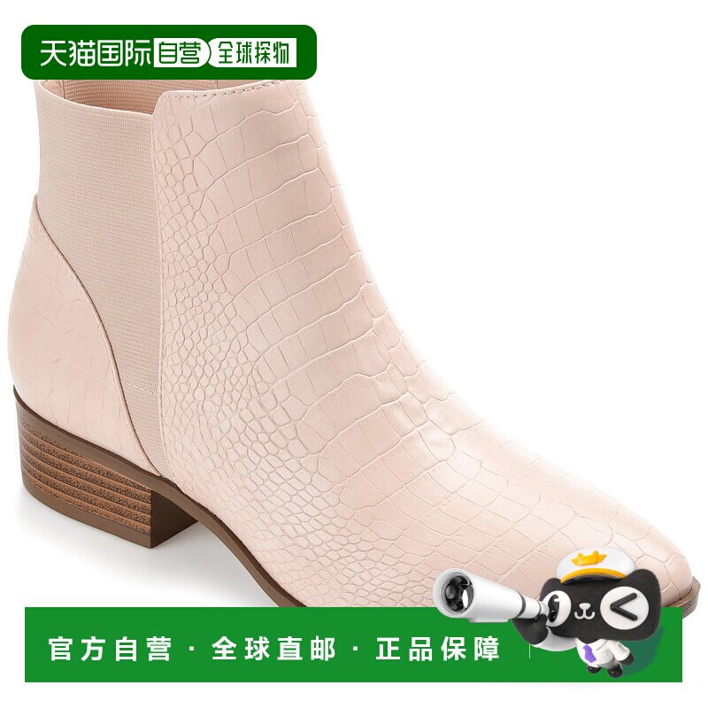 自营 Journee Collection 女式 Tru 舒适泡沫樱桃色短靴 - 腮红