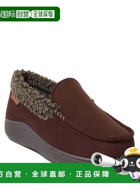 自营Dearfoams Men's Alexander Microsuede Moccasin House Shoe