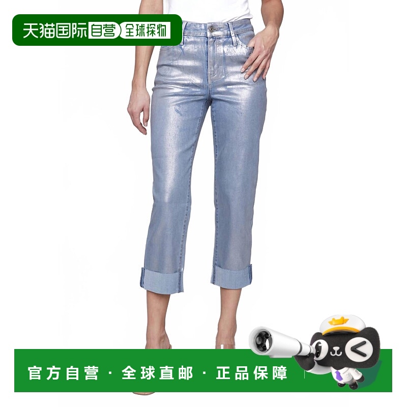 自营charlie bFoil Cuff Pant In Bleach Blue 美国奥莱直发