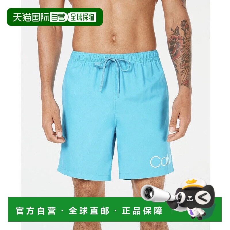 自营Calvin Klein Volley Swim Trunks Men's  Atlantis Drawstri