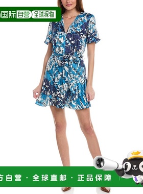 自营Reiss Posey Ditsy Print Flippy Dress - blue 美国奥莱直发