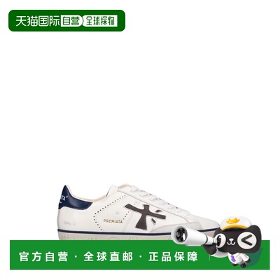 自营premiataWhite Steven Leather Sneakers - white 美国奥莱直