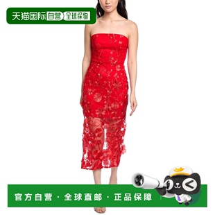 Rose 美国奥莱 自营Sam Dress red Maxi Edelman Strapless
