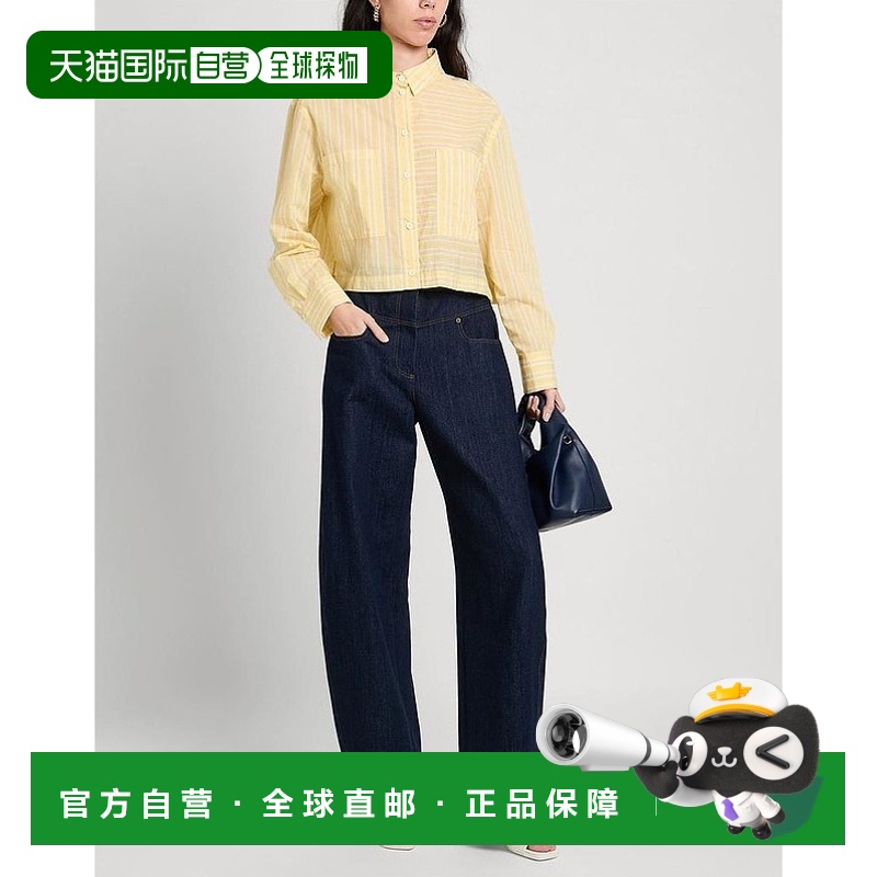 1h可退 【美国直邮】tela 女士 衬衫条纹正品时尚百搭舒适简约透