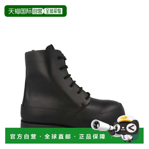 自营salvatore ferragamoFede Combat Boots - black 美国奥莱直