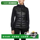 黑色 自营 美 Cressy 混合媒体通道绗缝弹力羽绒服 Pajar 女士