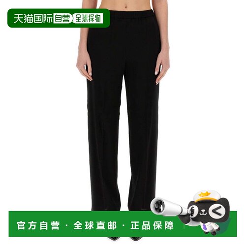 自营fabiana filippiRelaxed Fit Viscose Pants - black 美国奥