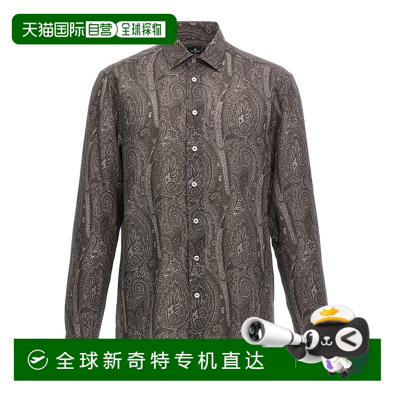 自营 etro佩斯利衬衫-灰色 【美国奥莱】直发