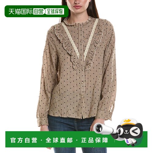 自营ANNA KAY Komane Blouse - BROWN 波点美国直发奥莱