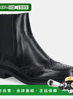 自营hugo bossHugo Men's Lysander Chelsea Leather Boots, Blac