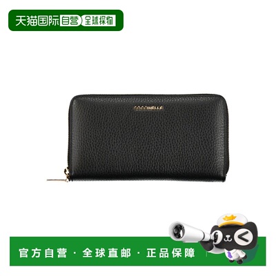 自营Coccinelle Elegant Leather Wallet with Multiple Women's