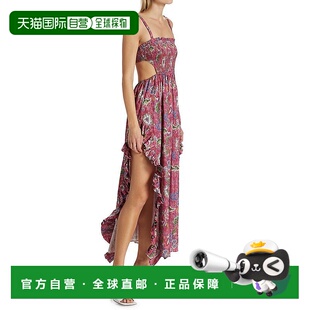 自营 Caroline Constas Margo 礼服粉色魔法佩斯利 - 多色 美国奥