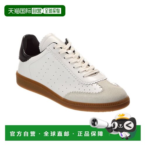 自营 Isabel Marant Bryce白色皮革运动鞋 德训鞋美国直发奥莱