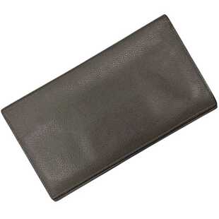 自营Hermes Wallet Pre Own Long Fold Leather ish Etoupe
