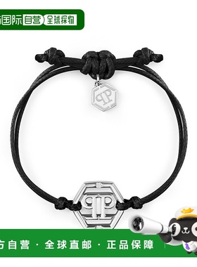 自营philipp pleinFRIENDSHIP Bracelet - black/stainlesssteel