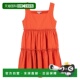 Dress Tiered Girls 自营Habitual Orange Cotton Ruffle Square